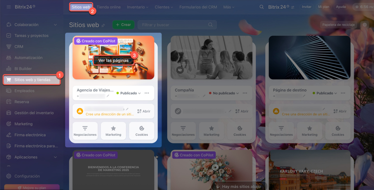 Sitios web Sitios web