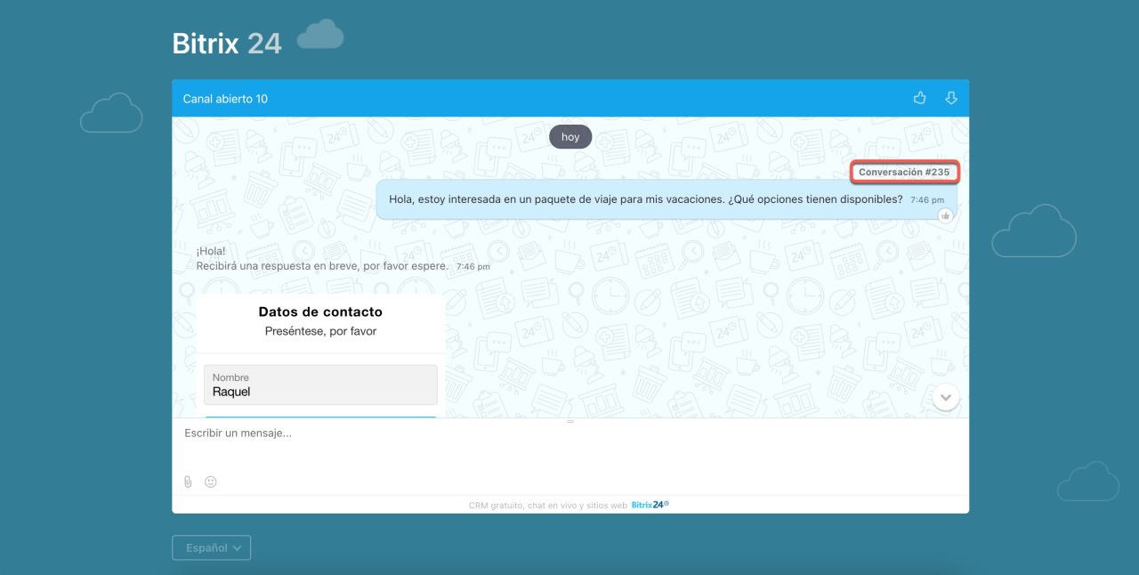Número de conversación Número de conversación