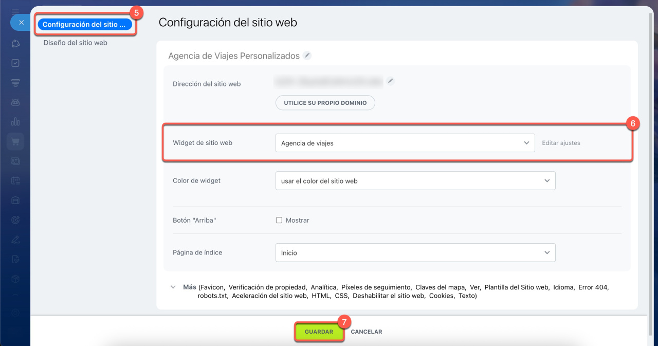 Guardar cambios Guardar cambios