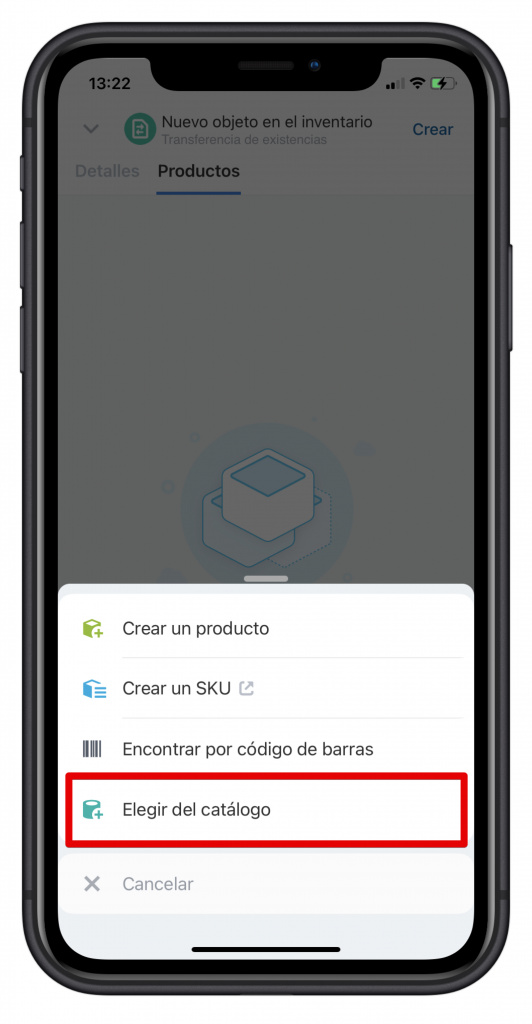 Transferencias en la aplicación móvil